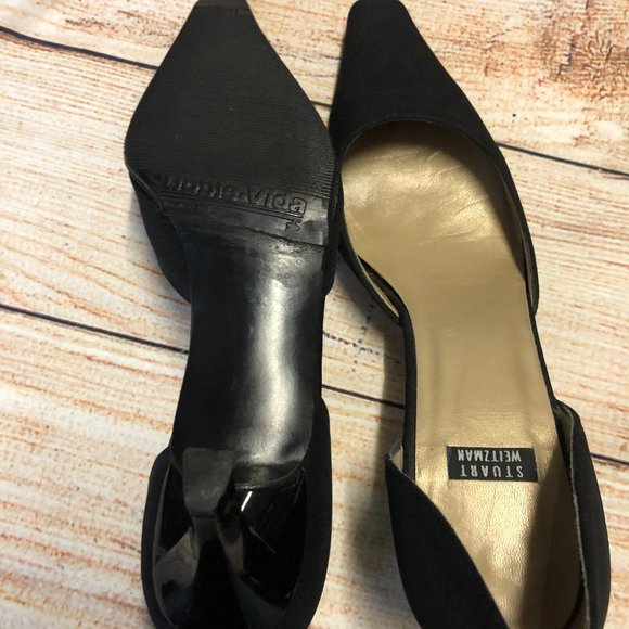Stuart Weitzman Women's Heel Black Size 6 - Picture 6 of 6